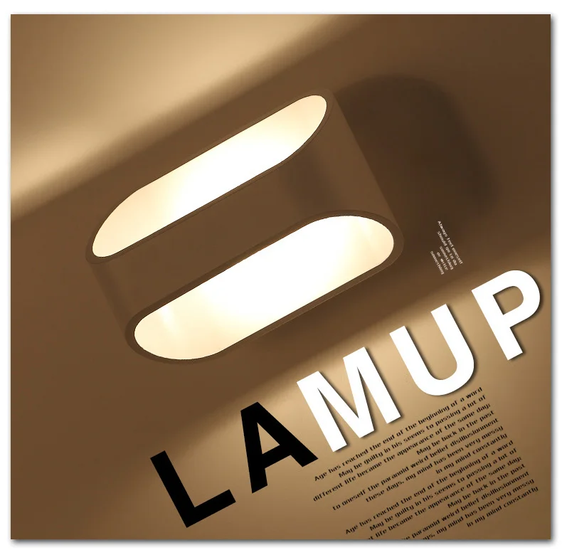 Простой современный светодиодный настенный светильник алюминиевый для ванной