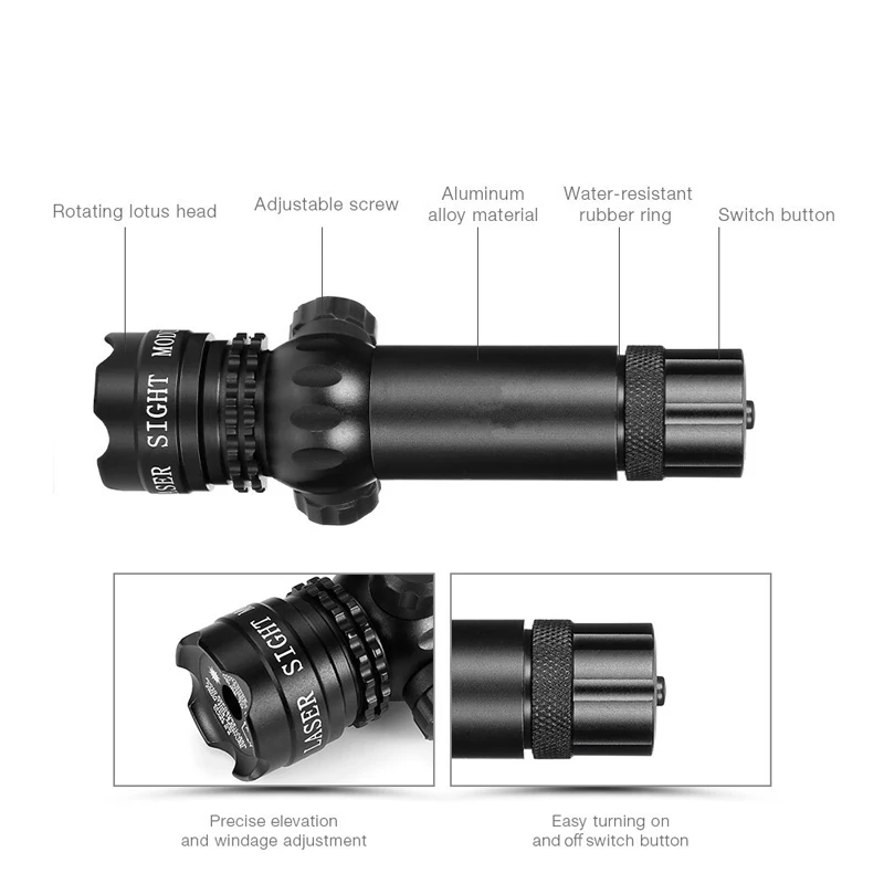 Прицел для охотничьей винтовки 20 мм Airsoftsport Rail &amp Barrel тактический лазер Крепление