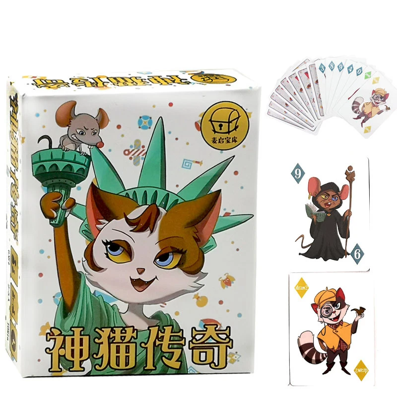 Настольная игра с кошачьим котом Rat tat 2-13 игроков в карты для вечеринки/семьи