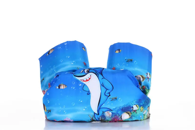 Blue Shark Hot Toddler Life Jacket Kids Swim Vest Arm Bands Swimming Buoyancy Aid Pool Wear Float Safe - Цвет: Blue Shark