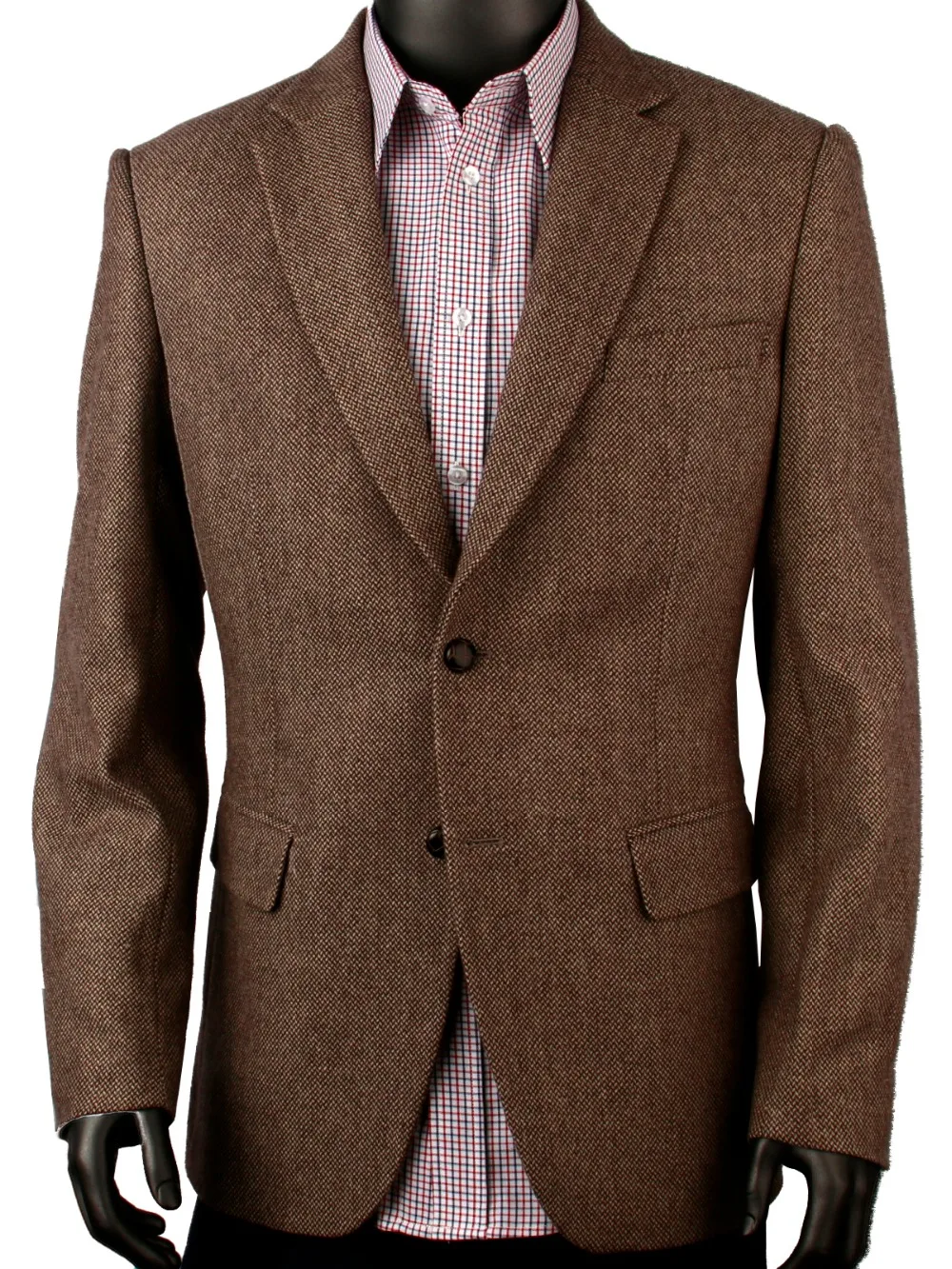 

Dark Brown Pattern Mens Tweed Jacket Men Tailor Made Causal Blazer,Slim Fit Tweed Men Suit Jacket Veste Homme Costume Luxe