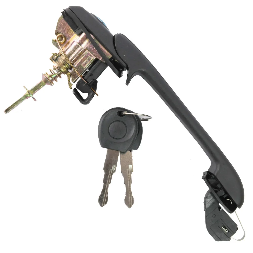 Автомобильный Черный передней двери ручка с 2 блокировки клавиш для Фольксваген