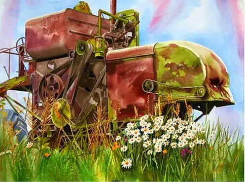 LZAIQIZG полная квадратная алмазная живопись трактор, петух Алмазная вышивка собака, кошка картина Стразы 5D DIY Мозаика Декор для дома
