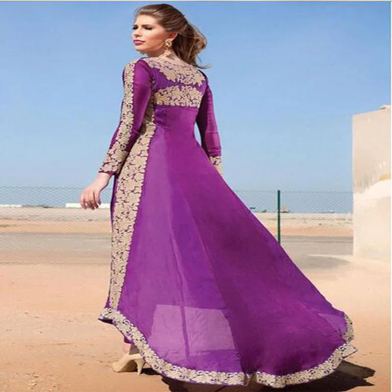 Этнический стиль мусульманское платье Абая Турецкая женская одежда