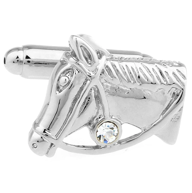 Женские и мужские запонки в виде животных модные из медного материала с