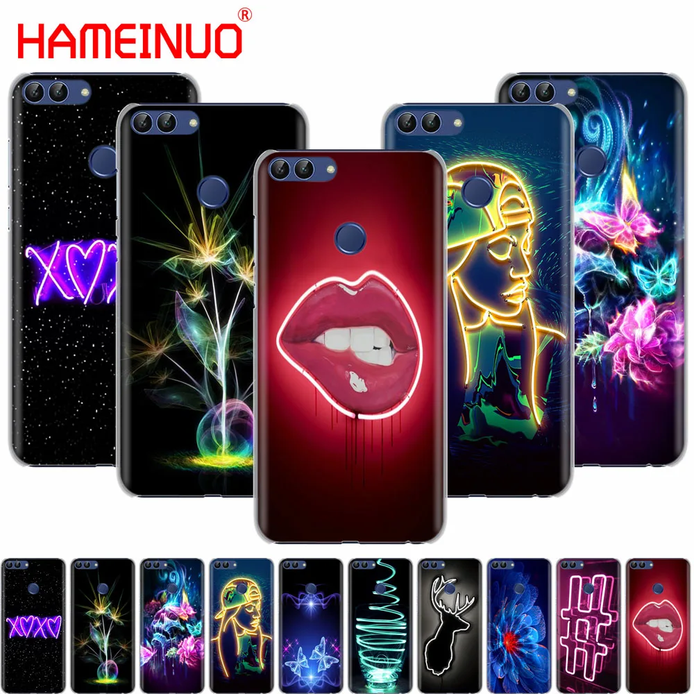 HAMEINUO Чехол для мобильного телефона с неоновым рисунком huawei Honor Y5 7C Y625 Y635 Y6 Y7 Y9 2017 2018