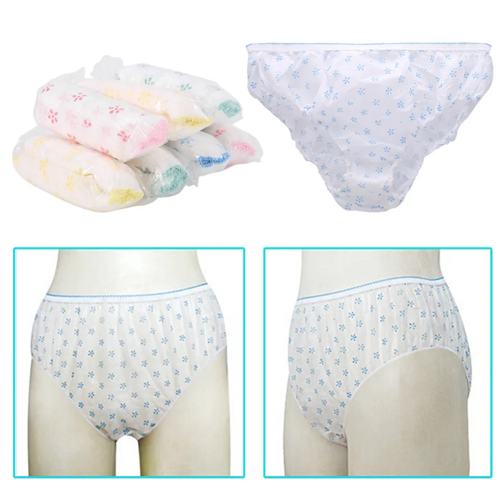 7 шт./лот хлопковые трусы одноразовое нижнее Белье для беременных Трусики