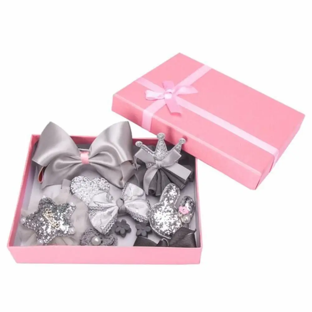2019 Emmababy Cute Kids Baby Headband Girls Crown Hair Clip Ribbon Bowknot 10 Styles Of In Box | Детская одежда и обувь