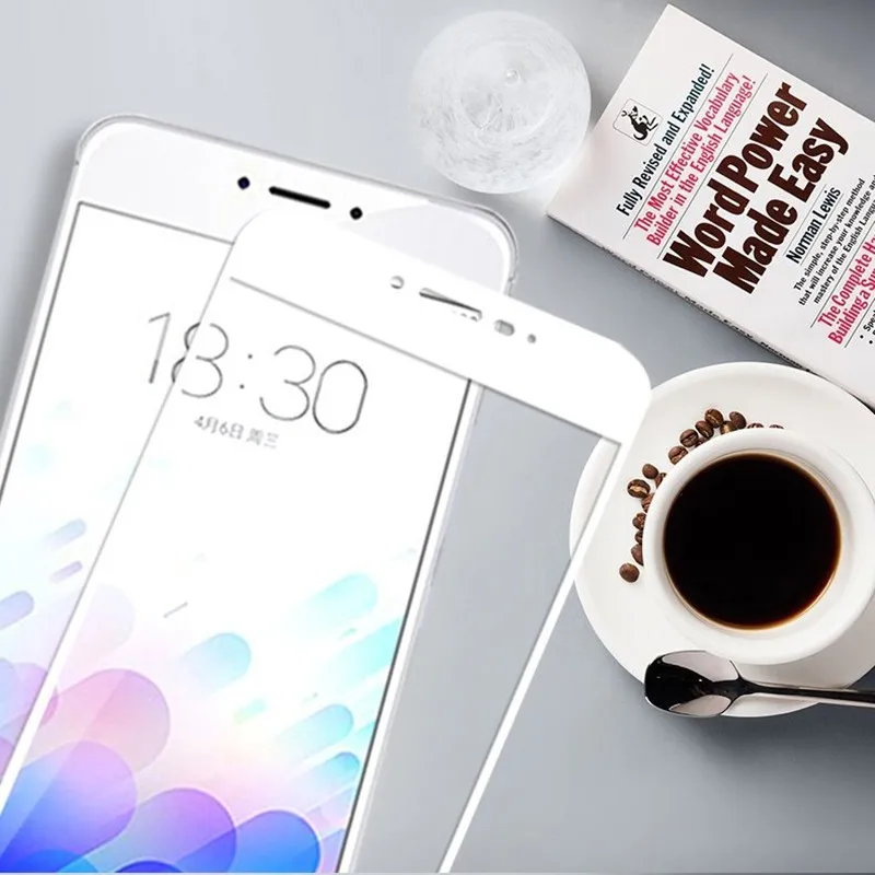 2.5D полное покрытие закаленное стекло для MEIZU M5 MINI M5 NOTE MX6 PRO 6 U10 U20 полное покрытие защита экрана закаленное стекло