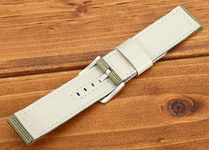 

90% Off 18mm 20mm 22mm 24mm High Quality Nylon+Leather Watch Band Wrist Strap Watchband Wristwatch Black Brwon Green Man Woman