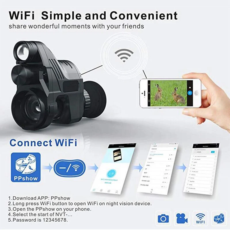 PARD инфракрасные охотничьи ночного видения ИК Монокулярные телескопы видео