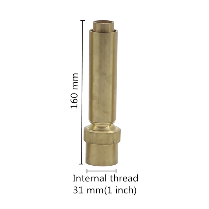 1 inch 3/" /1"/1," внутренние резьбовые регулируемые фонтанные насадки латунные воздушно-смешанные Пузырьковые водяные колонны садовый Ландшафтный спринклер 1 шт - Цвет: 1 inch