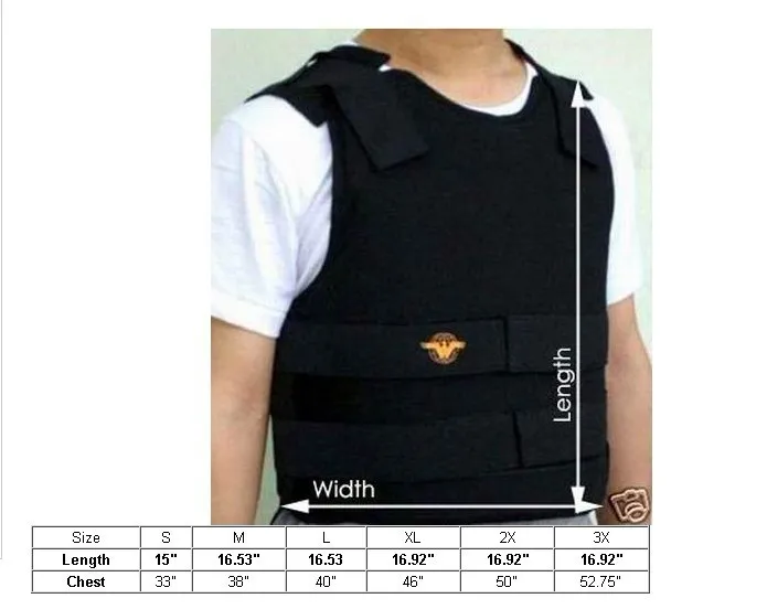 Armor Bullet Proof UHMWPE Size S New Protection IIIA NIJ VEST | Безопасность и защита