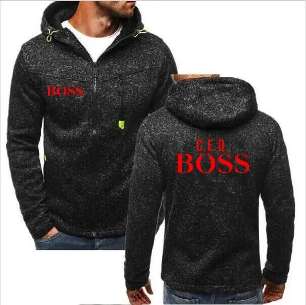 Модная пара C. e.o. Толстовка с надписью BOSS men ceo Свободная куртка мотоциклетная