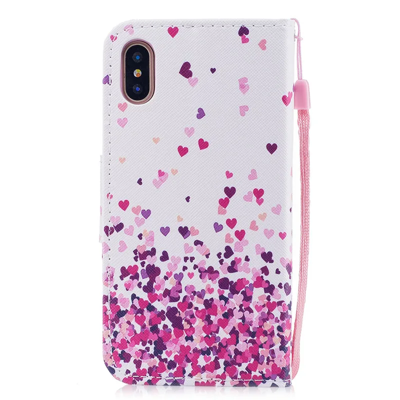 Чехол Wekays для Iphone X, кожаный чехол с цветочным рисунком для Apple Iphone X, 5, 5S, SE, 6, 6s Plus, 6 plus, 7, 8 Plus, 7 plus, 8 plus, чехол s