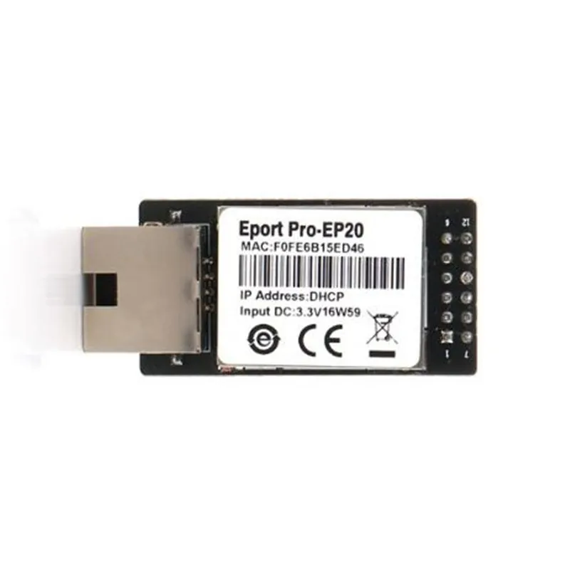 Eport Pro EP20-Pin сетевой серверный порт Linux TTL серийный Ethernet встроенный модуль DHCP 3 V TCP IP