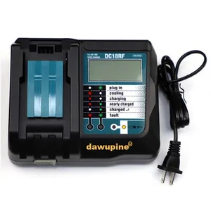 Зарядное устройство DC18RF для литий-ионных аккумуляторов, 14,4 А, зарядный ток USB, выход 2,1 А, ЖК-дисплей, BL1830, Bl1430, для аккумуляторов Mukita 18 в, в