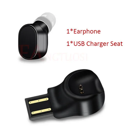 FANGTUOSI X12 Bluetooth гарнитура мини беспроводные наушники Портативная USB Магнитная Зарядка гарнитура спортивные наушники для iPhone 8 - Цвет: Черный