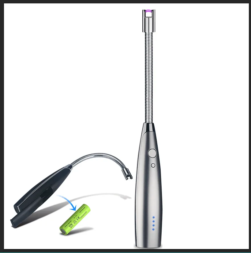 Новинка креативная Электронная зажигалка со сменным аккумулятором импульсная