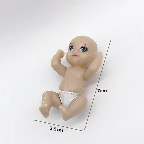 A small baby Принцесса Кукла аксессуары набор из пластика имитация Миниатюрный стол для детского питания - Цвет: A small baby