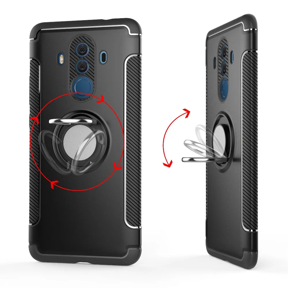 TODKAI Phone Hybrid Case For Huawei Mate 10 Pro lite Car Magnetic Holder TPU+PC Cover pro10 |