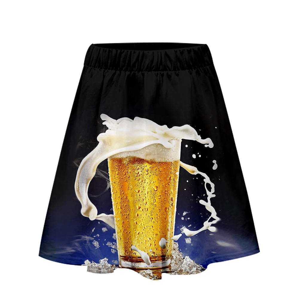 Женская юбка в стиле Харадзюку Beer повседневная хит продаж 2019|Женские юбки| |