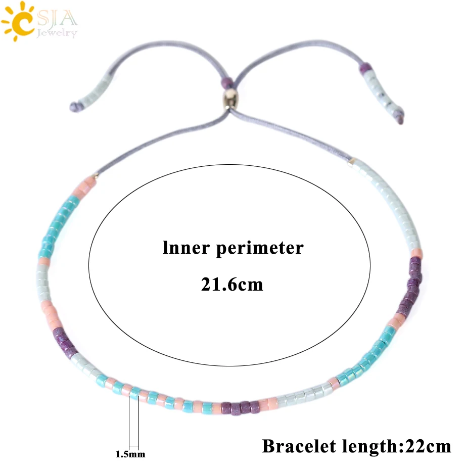 Csja 2019 Новинка Boho Bijoux Femme Miyuki ювелирные изделия многоцветные бусины Delica браслеты