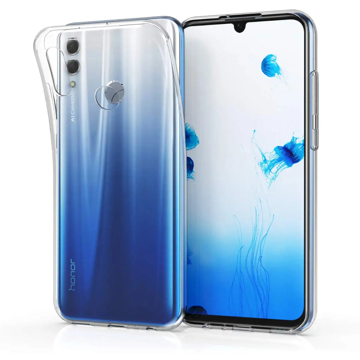 Ультра тонкий прозрачный силиконовый мягкий ТПУ защитный чехол для huawei Honor 8A 8 S 8C 9 9i 10 20 10i 20i Lite Pro Чехол для телефона задняя крышка - Цвет: Прозрачный
