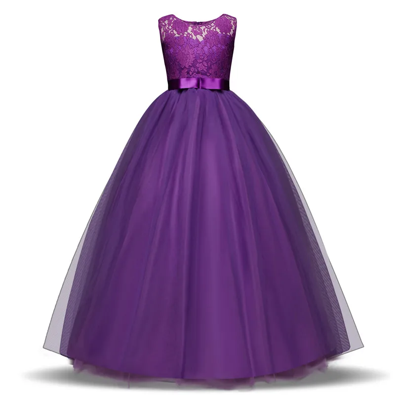 New Year Red Kids Dresses For Girl Clothes Children's Clothing Party Dress Teenage Wedding Gown Lace Princess Costume | Детская