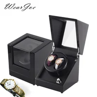 2017 New Top Grade Double Watch Display And Storage Piano Painted Wooden Box Wrist Watch Automatic Rotary Indicator Winder Case