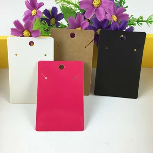 1000 шт.лот, открытки для ювелирных изделий, открытки для ожерелий и сережек, пустые бумажные открытки для ювелирных изделий, открытки для демонстрации ожерелий, открытки с логотипом на заказ