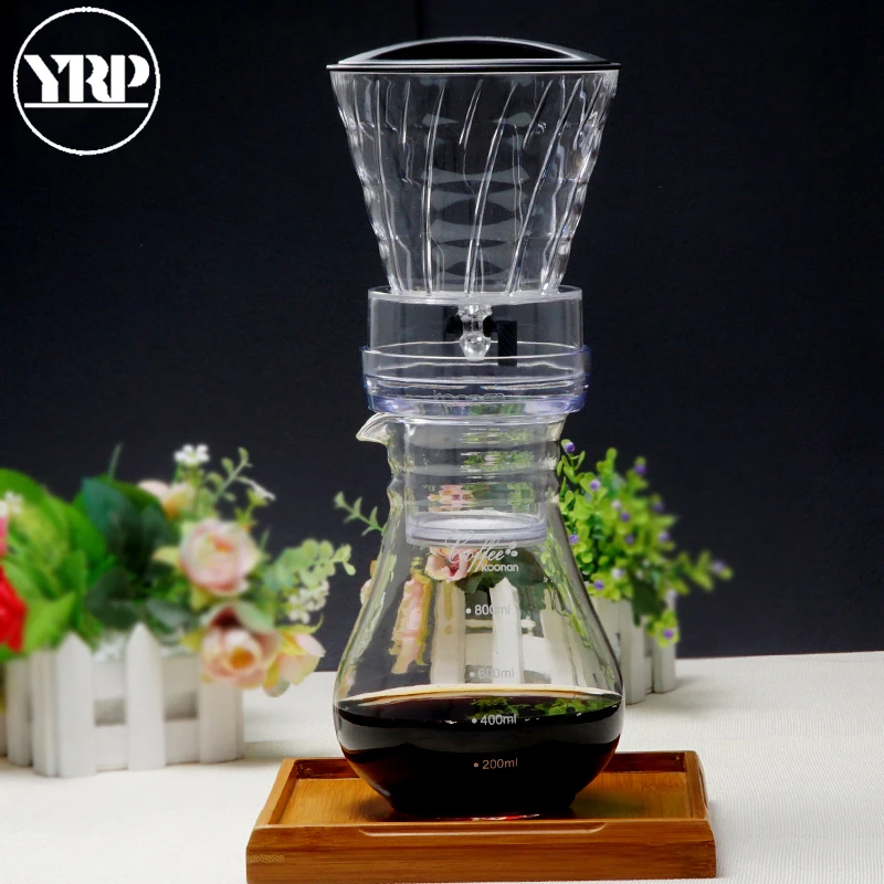 YRP800ml многоразовые зеркальные стеклянные перколяторы для кофе эспрессо кухонные