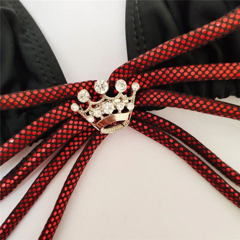 Сексуальный крест-накрест пуш-ап бикини купальник женский регулируемая повязка