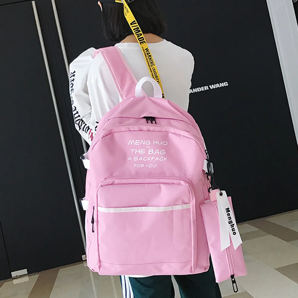 Женский рюкзак Menghuo школьная сумка в стиле преппи 2 шт./компл.|school bags for teenagers|bags