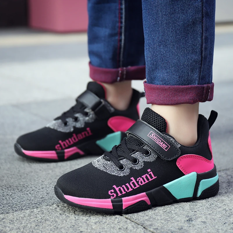 2019 Spring Summer New Style Girls Shoes Kids Sneakers Children's Outdoor Sport Mesh Breathable Trainers for Child | Спорт и
