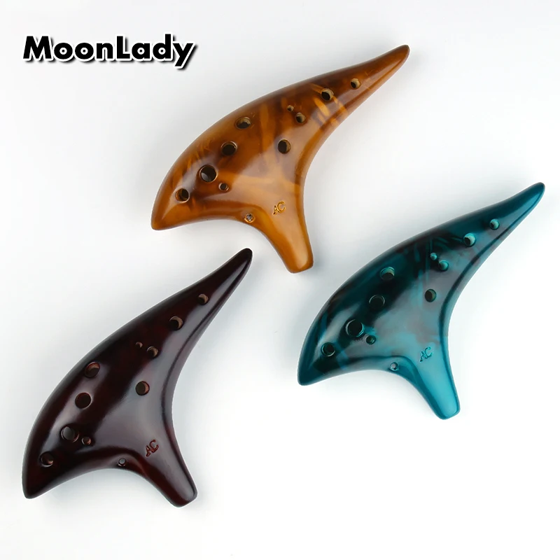 12-Hole Rice-Fired Soldering Grain Ocarina Alto C-Tone Beginner Teaching Sound Quality | Спорт и развлечения