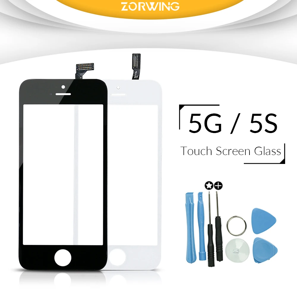 Переднее стекло лучшего качества для iPhone 5 дигитайзер сенсорного экрана сменная