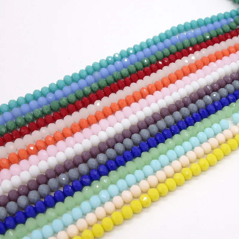 Wholesale 40pcs Crystal Glass Rondelle Faceted Loose Spacer Beads DIY 8x6mm | Украшения и аксессуары