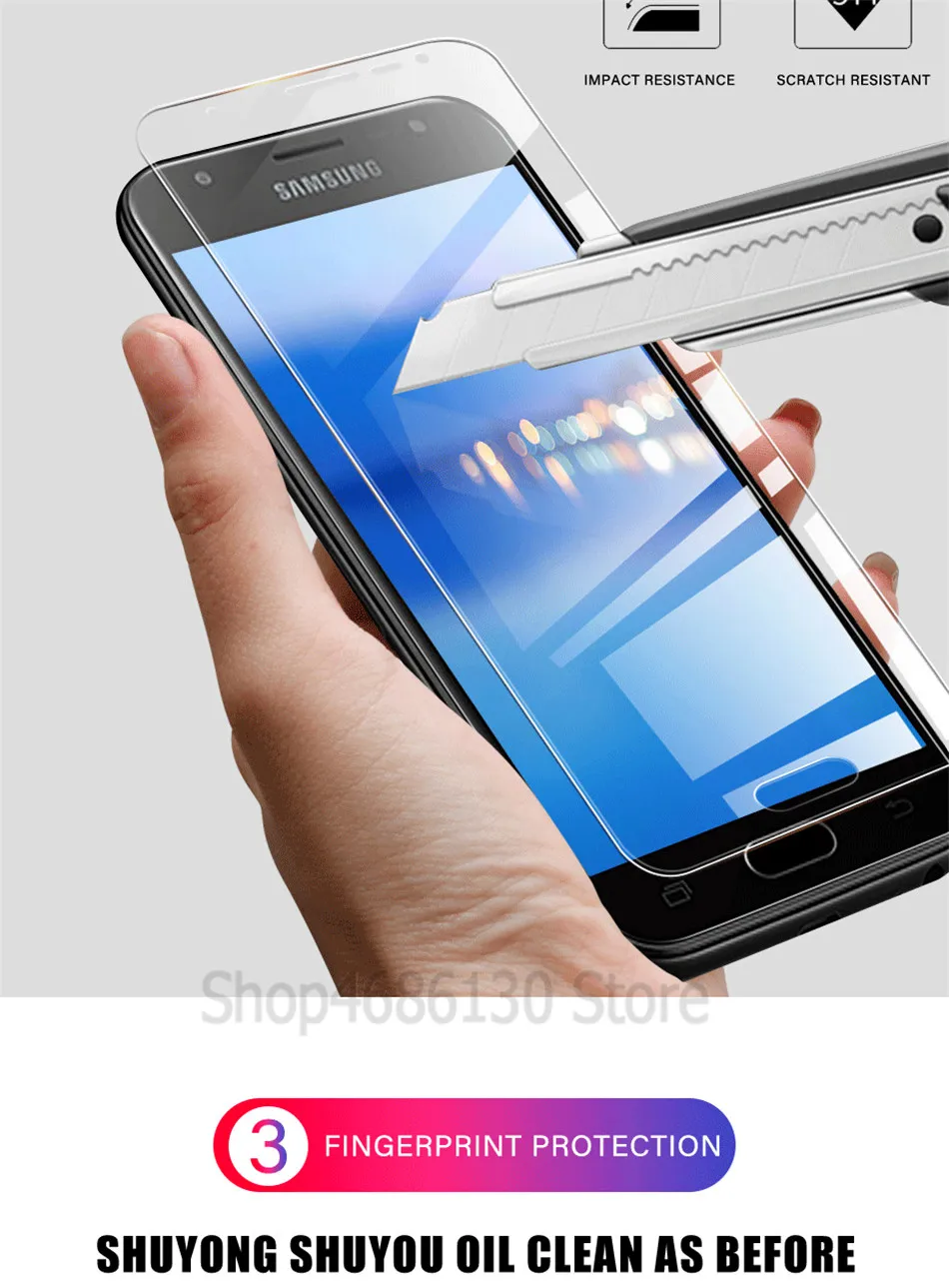 9H 2 шт закаленное стекло для samsung Galaxy A6 A8 J6 J4 Plus A7 Защита экрана для samsung Galaxy A30 A50 M30 M20 стекло