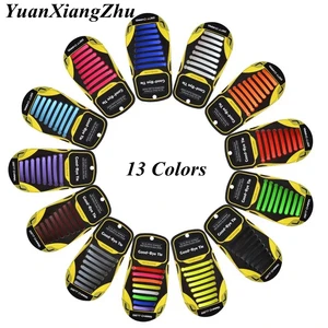 Шнурки эластичные силиконовые для бега, 16 шт.компл., 13 цветов