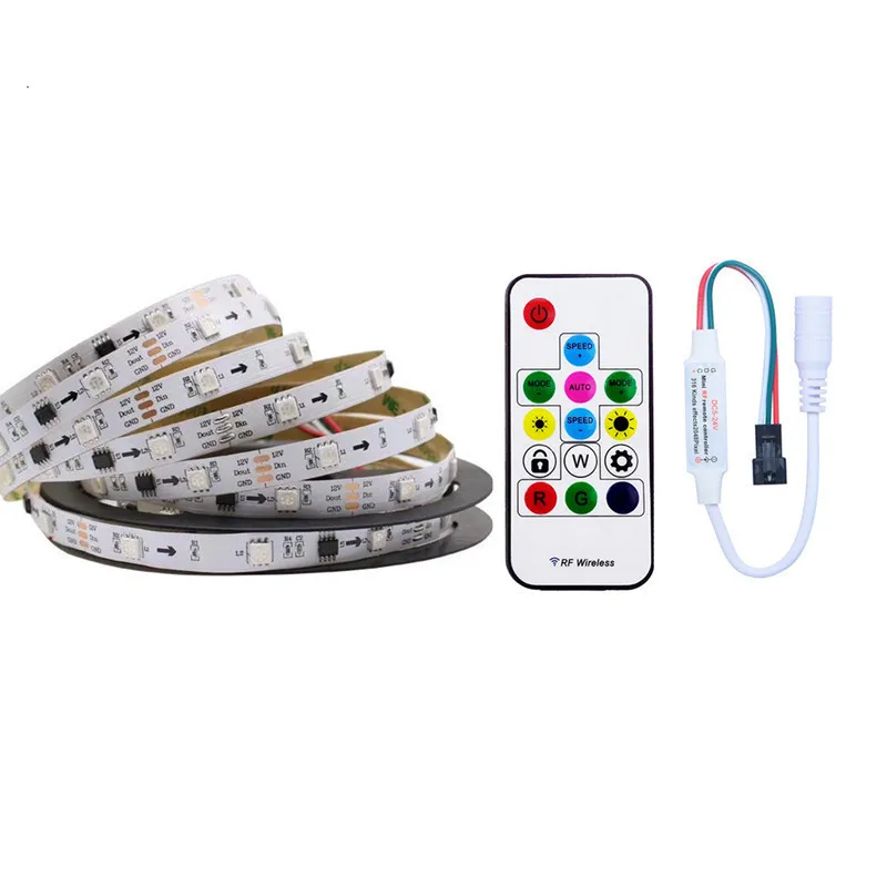 Адресуемая WS2811 Пиксельная полоса света индивидуально 2811 внешняя IC RGB DC 12V