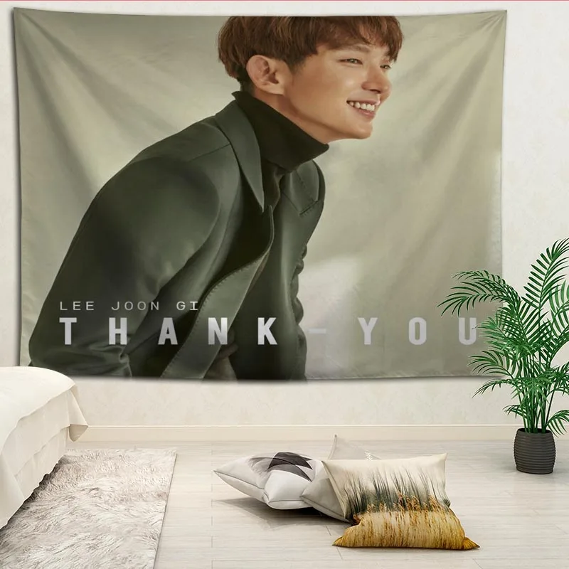 13 Пользовательские LEE JOON GI печатных Творческий гобелен гостиная спальня задний план стены ткань Висячие картины небольшой свежий - Цвет: 13