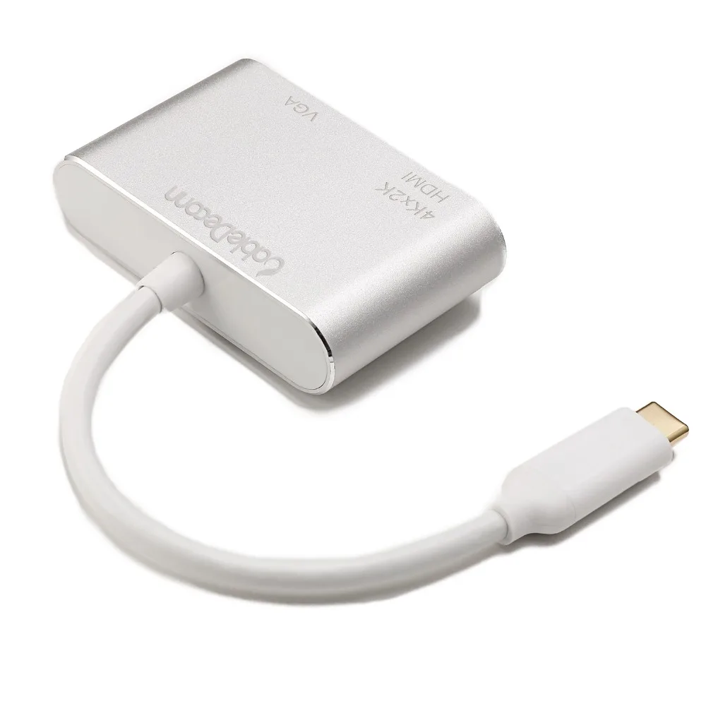 Usb концентратор hdmi vga адаптер Thunderbolt 3 usb Type c 4k 2 в 1 кабель usb3.1 конвертер для mac apple new