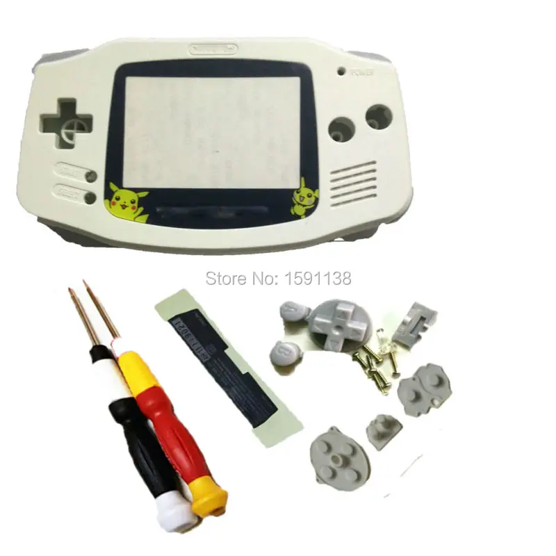Горячая продажа белый цвет мультфильм пластиковые линзы для Nintendo GameboyAdvance