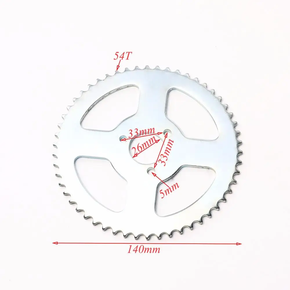 Inner Diameter 26mm TDPRO T8F 54T 26 мм/29 мм/35 мм Задняя цепная Звездочка Cog для 2 такта 47cc 49cc 110cc 125cc 140cc Карманный Dirt Pit Bike Chopper - Цвет: Inner Diameter 26mm