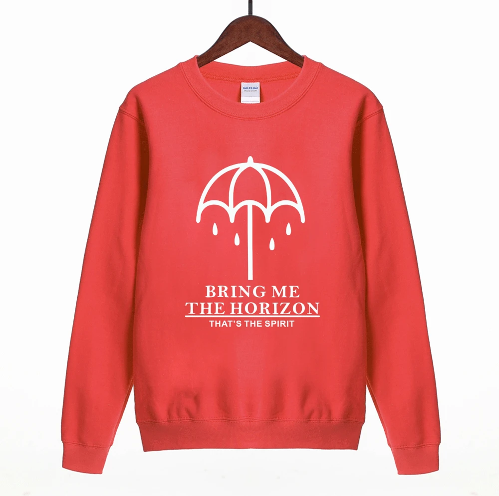 BRING ME THE HORIZON модная толстовка с буквенным принтом, женская брендовая одежда, забавная флисовая толстовка в стиле Харадзюку, уличная одежда в стиле хип-хоп - Цвет: red