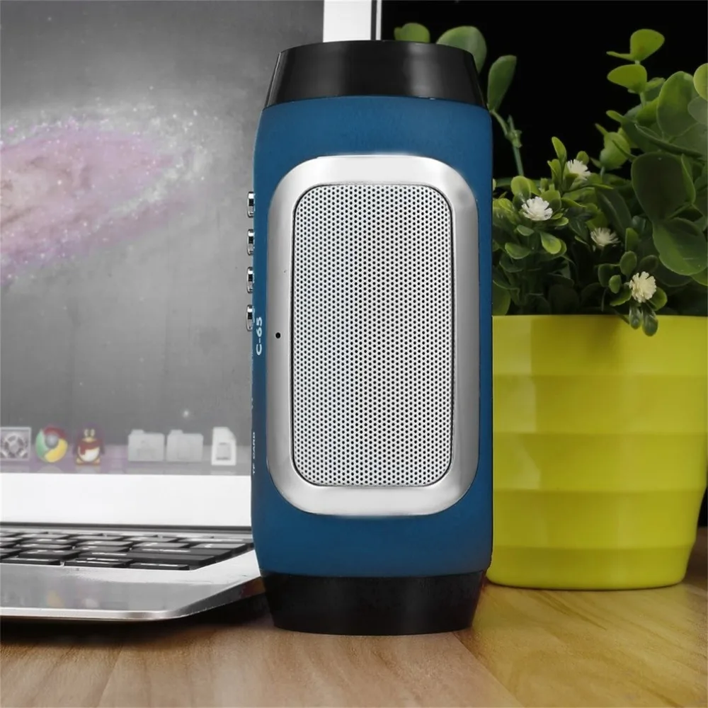 PCTC HIFI синий беспроводной Bluetooth Сабвуфер мини открытый динамик TF FM|Караоке и