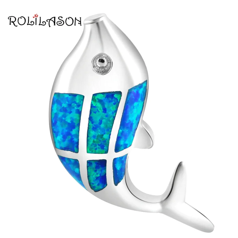 Дельфин дизайнеры высокое качество новый супер поставщиком Синий огненный опал