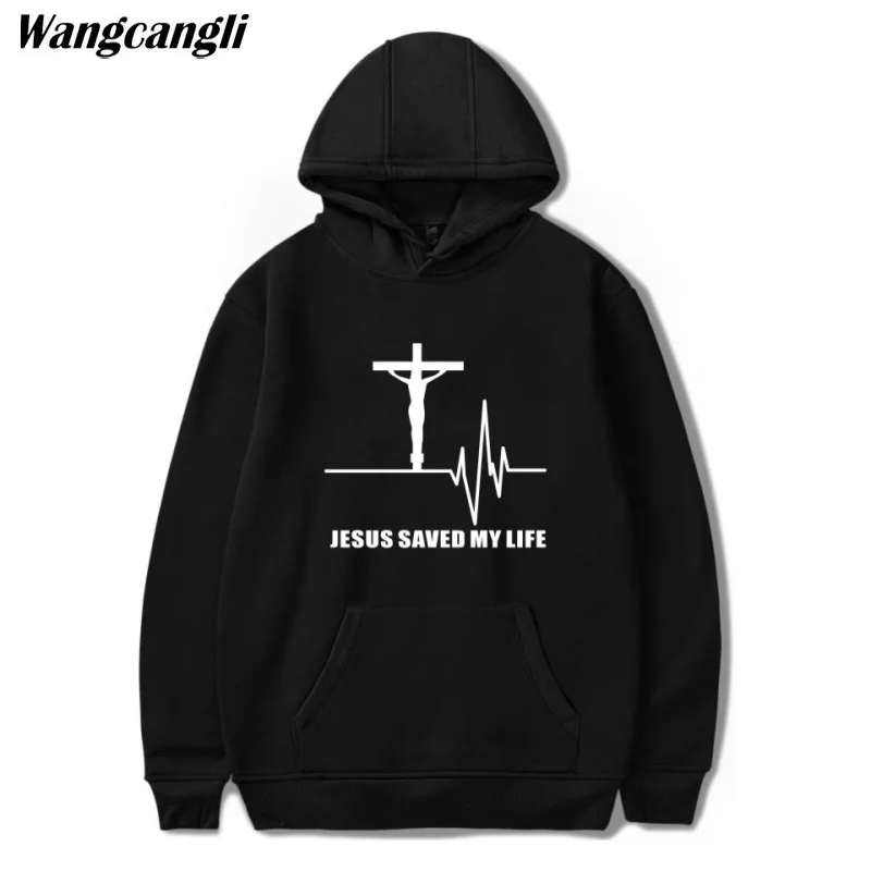 Худи для мужчин и женщин Jesus Christian осенне зимняя толстовка с капюшоном Saved My Life
