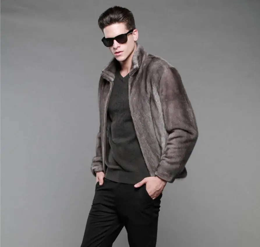 S/6xl мужские короткие тонкие куртки из искусственного меха зимние теплые большие размеры модные искусственные меховые пальто из искусственного меха норки пальто k912